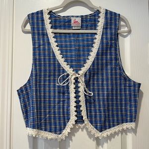 Vintage Eber of San Francisco plaid vest.